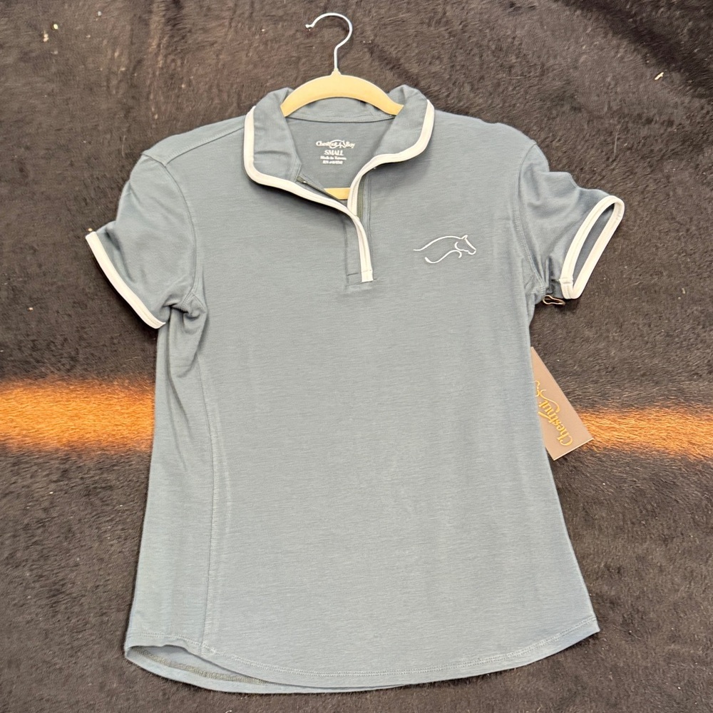 Gray Short Sleeve Polo Shirt